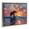 Stupell Industries Sunset Surf Elephant Floating Frame, design by Ziwei Li